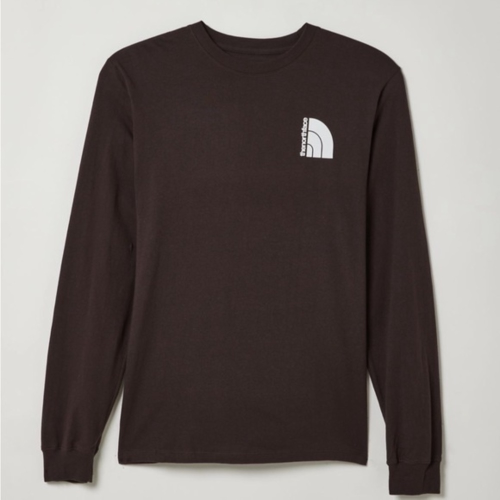 NWT The North Face Brown Long Tshirt urban outfitters deadstock men medium